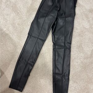 Women’s Zara Black Leather Pants